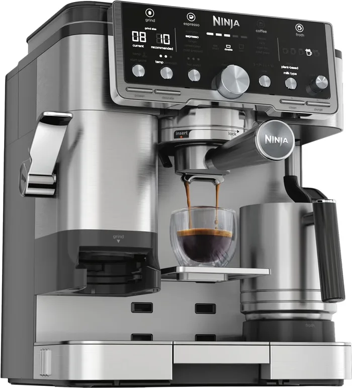 Vista del diseño de la Ninja Luxe Café Pro ES701EU