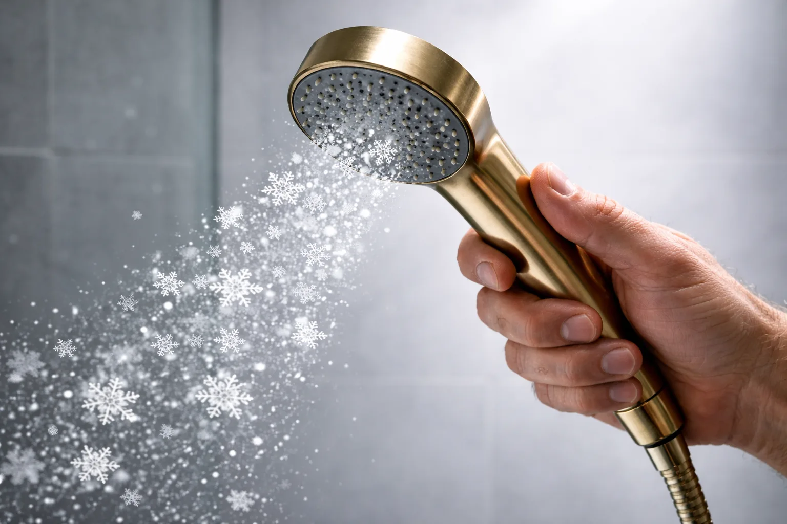 Finish your shower with cold water