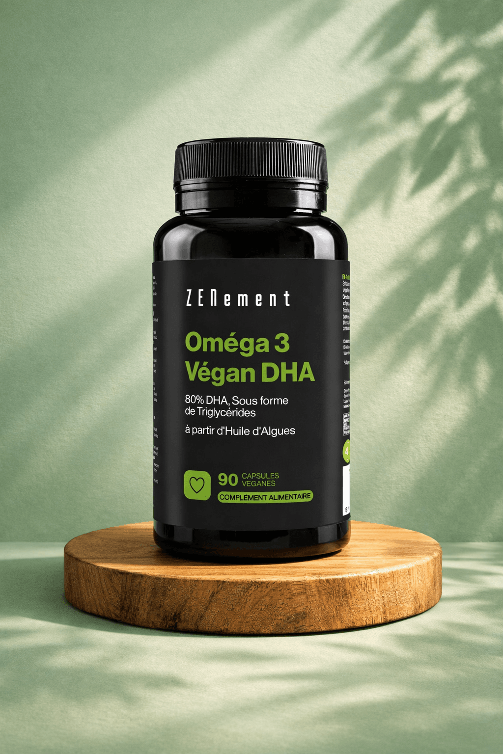 Zenement Vegan Omega-3 80 DHA biohacking essentials
