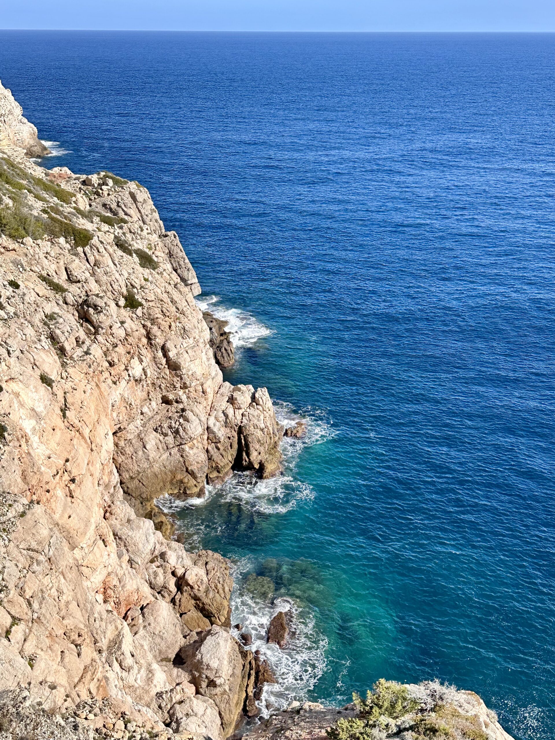 Sa Punta Grossa Ibiza hike – narrow cliff path