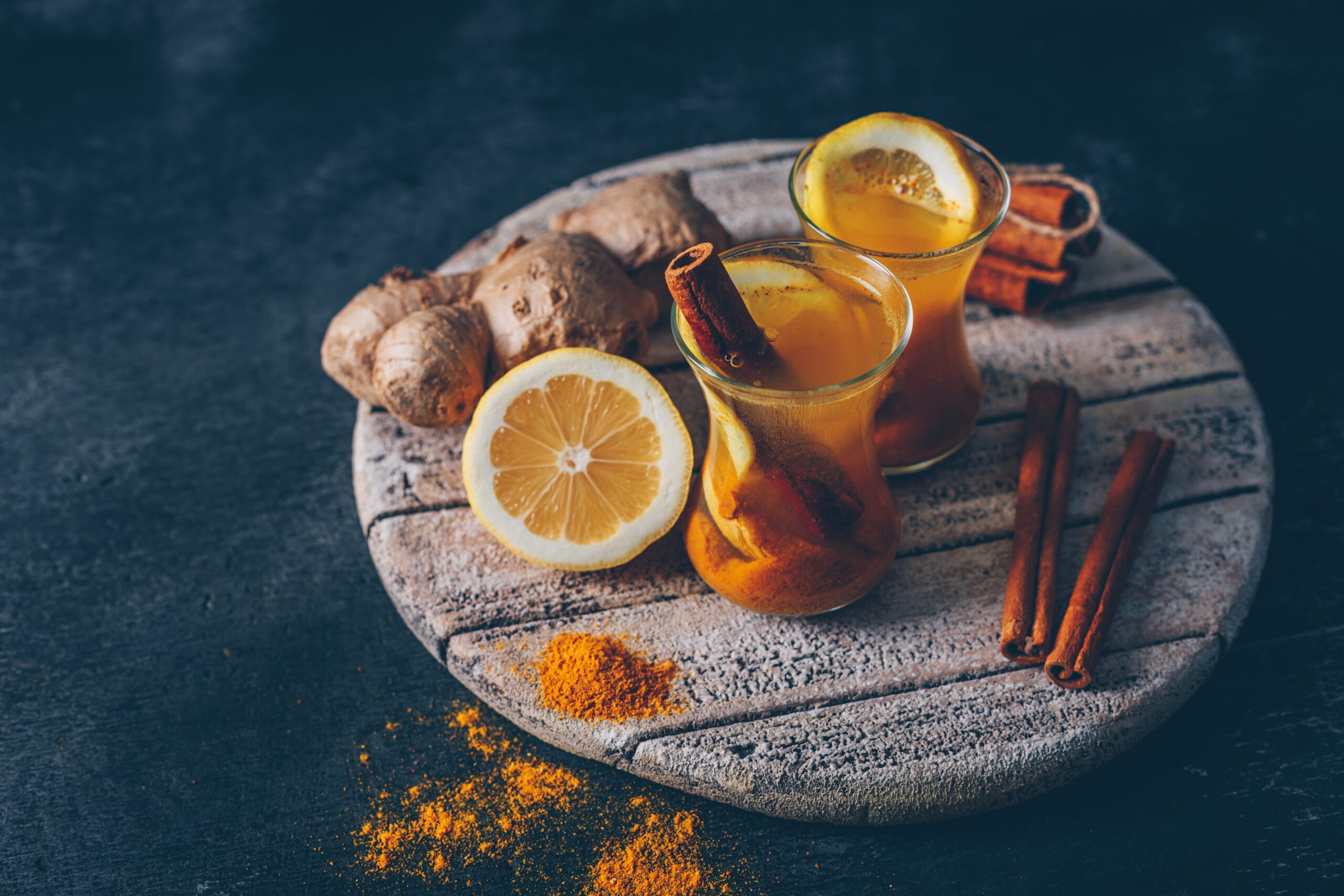 Élixirs du matin Golden Citrus Revive – lemon ginger turmeric drink