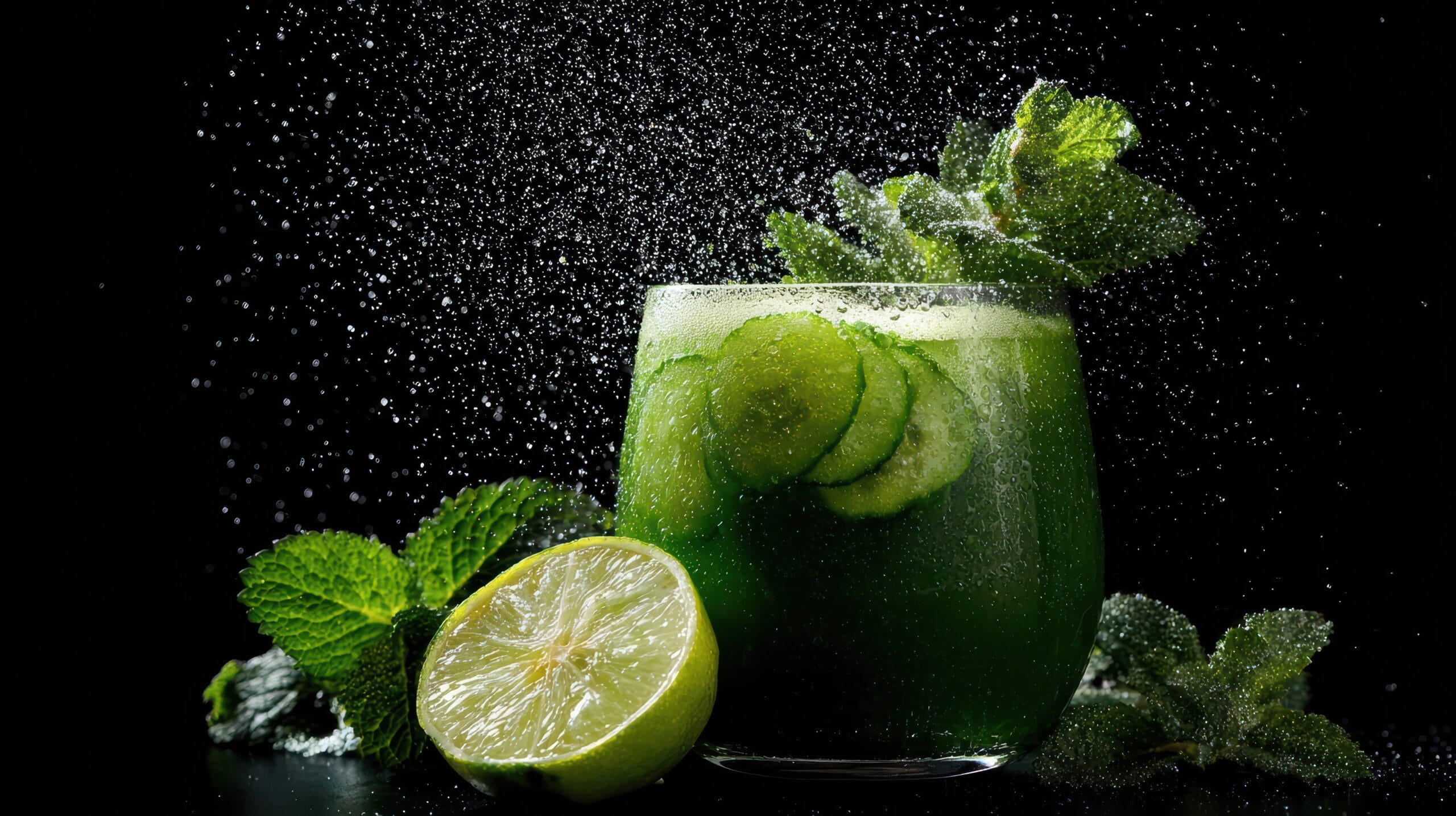 Élixirs du matin Green Mineral Flow – cucumber mint infused water