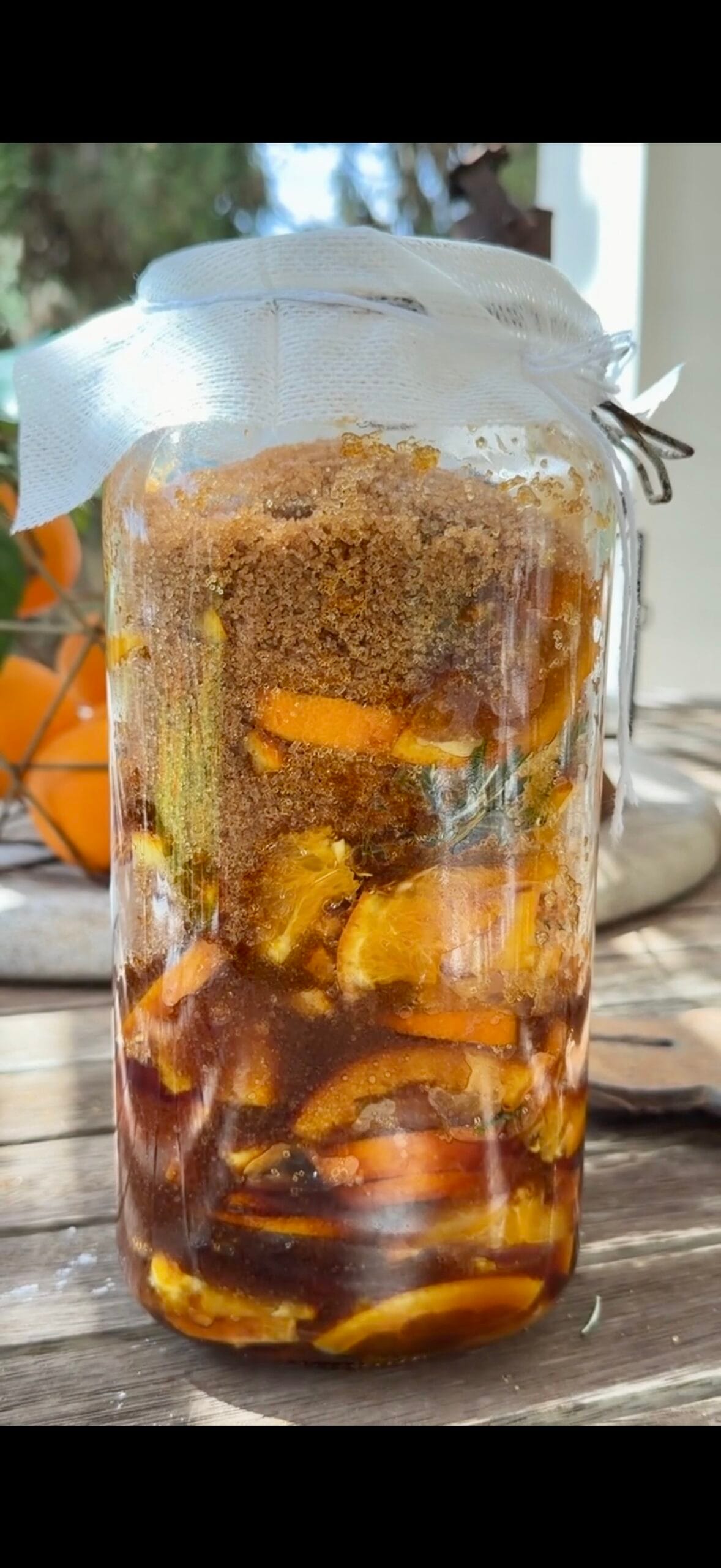 Bocal de kôso prêt à fermenter pendant sept jours